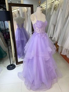 Tendenze 2026 Elegante Abito <span class=keywords><strong>da</strong></span> <span class=keywords><strong>Sera</strong></span> Principessa con Ricami e Volant, Lunghezza al Ginocchio, Linea ad A, Schiena con Lacci - Product Image 4