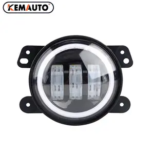 Nieuwe Aankomst Auto Led Dagrijlicht Drl Richtingaanwijzer 4Inch Mistlamp 4 "Ronde Led Koplamp Voor Jeep Wrangler Dodge