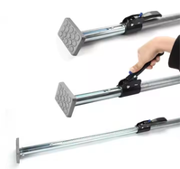 Barre de cargaison télescopique résistante d'acier inoxydable support de triangle de 38mm zingage de norme industrielle pour des camions de fourgons de cargaison