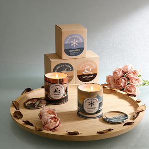 Bougies parfumées en gros pour les fêtes de Diwali, en boîtes métalliques, aromathérapie non toxique, combustion propre, parfum artisanal pour la décoration intérieure - Product Image 3