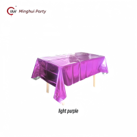 Nappe de fête jetable en feuille métallique, rectangulaire, brillante, pour décorations de fête d'anniversaire, de mariage, d'anniversaire de mariage