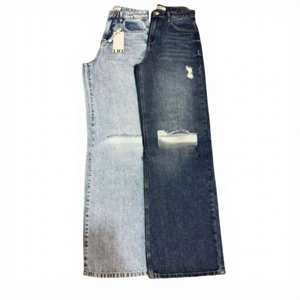 <span class=keywords><strong>Jeans</strong></span> da <span class=keywords><strong>Donna</strong></span> di Alta Qualità a Gamba Dritta Elasticizzati Mid-Wash in Misto Cotone Casual - Product Image 5