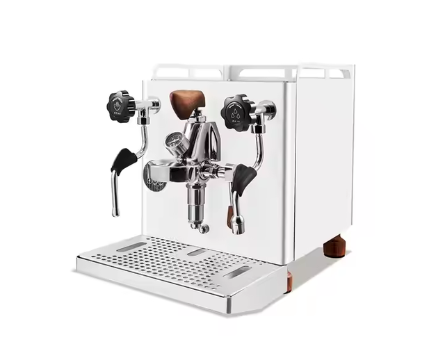 Commercial Italian Espresso Coffee Machine Single Group Semi-Automatic Stainless Steel Housing Electric Power Source for Hotels