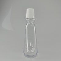 Bouteille triangulaire en plastique PET personnalisable de 500ml pour savon liquide shampooing goutte pour les yeux et maquillage café bouchon à vis emballage de stockage