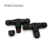 Connecteur étanche IP68 PSCCONN GW20 à 2 cœurs en T, boîtier en nylon robuste M20, 16A 400V pour câbles extérieurs haute puissance