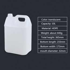 Conteneur de stockage en ligne biodégradable de qualité alimentaire en baril HDPE carré de 10 litres pour peinture de colle d'échantillon de liquide chimique Autre - Product Image 2