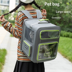 Sac à dos de transport pour animaux de compagnie YBtoopet Yue Bai Tu, chariot portable pour chat corpulent, grande capacité, respirant, en tissu Oxford, fermeture éclair, compatible avion - Product Image 4