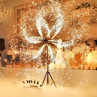 Machines à feux d'artifice à flamme froide rotatives pour intérieur, en métal et plastique, pour la livraison à domicile, accessoires de scène cascade pour mariages et fêtes