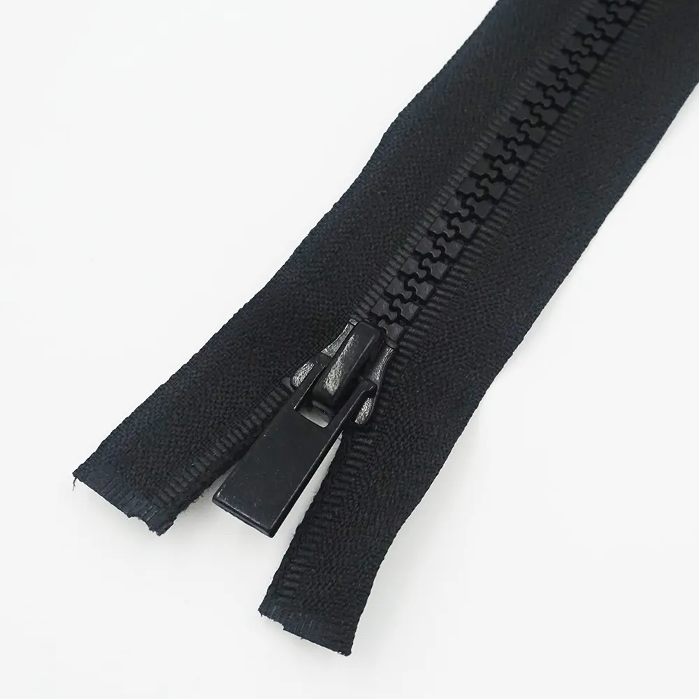 Big backpack close end metal zipper black teeth red tape #5 metal logo zipper for bag 40cm aluminium metalized zip
