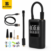 Pompe à air sans fil BAIMEI Mini, rechargeable, avec affichage numérique, gonfleur portable pour la maison, la voiture, les voyages, l'extérieur, vente en gros OEM