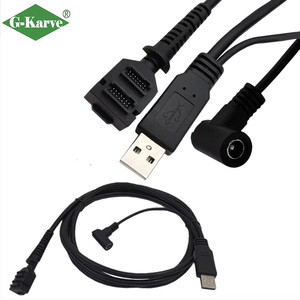 Adaptateur <span class=keywords><strong>de</strong></span> scanner <span class=keywords><strong>de</strong></span> haute qualité double 14 broches IDC vers USB 2.0 AM + prise jack DC 5.5*2.1mm pour accessoires <span class=keywords><strong>de</strong></span> <span class=keywords><strong>terminal</strong></span> <span class=keywords><strong>de</strong></span> <span class=keywords><strong>paiement</strong></span> Verifone - Product Image 1
