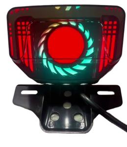 Oeil d'angle Moto Feu arrière <span class=keywords><strong>LED</strong></span> intégré Clignotants Feu arrière Stop Feu arrière Assemblage ABS - Product Image 1