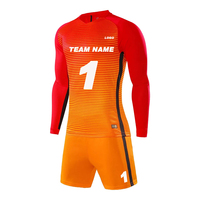 Maillot de football personnalisé pour homme adulte, taille plus, manches longues, maillot de gardien de but, uniforme de football