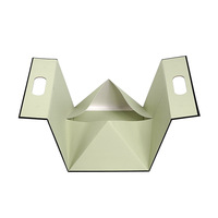 Cajas de Papel Plegables Reciclables con Forma de Casa, Impresas en Cuatro Colores, con Asa de Cinta, Logotipo Personalizado, Caja de Regalo Blanca para Panadería