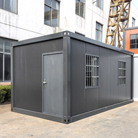 Maison commerciale de conteneur en acier d'assemblage rapide de petite maison plate de 20 pieds pour le bureau d'entrepôt ou l'application d'hôpital