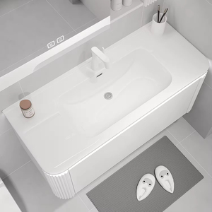 Mehrzweck unter dem Waschbecken Moderne schwimmende Badezimmers chrank Eitelkeit Klassische maßge schneiderte französische antike Badezimmer eitelkeit - Product Image 4