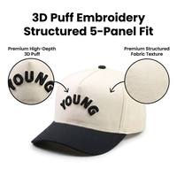 Casquettes de sport 5 panneaux en coton 100% unisexe, respirantes, ajustables, avec logo brodé, motif Argyle, design personnalisé, pour l'extérieur, vente en gros