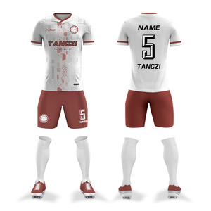 Set di Maglie da Calcio Personalizzabili Traspiranti con Stampa Digitale, Taglie Grandi, Asciugatura Rapida, Manica Corta, Kit Calcio per Adulti, Uniforme di Squadra per Partite - Product Image 2