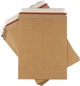 Жесткие конверты-25 упаковок, 9x дюйма, конверты из плоского картона без изгибов для отправки журналов, комиксов или фотодокументов