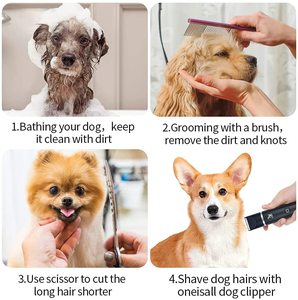 Herramienta <span class=keywords><strong>de</strong></span> Aseo para Mascotas <span class=keywords><strong>de</strong></span> Bajo Ruido, Recargable, Ecológica, <span class=keywords><strong>de</strong></span> Plástico, Acero Inoxidable y Cerámica, con Voltaje <span class=keywords><strong>Universal</strong></span>, para Cortar el Pelo <span class=keywords><strong>de</strong></span> Perros - Product Image 3