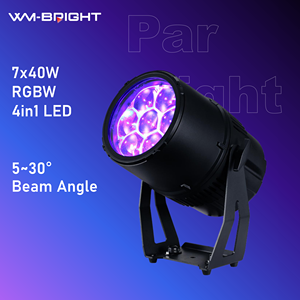 Projecteur LED <span class=keywords><strong>Par</strong></span> extérieur IP65 Bee Eye 4-en-1 RGBW avec zoom, éclairage de scène DMX512 pour concerts et mariages - Product Image 1