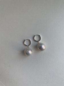 Pendientes Largos Redondos de Perlas Barrocas, Grado AAA, Blancas, de Agua Dulce Real, Modernas, Naturales, Grandes - Product Image 3