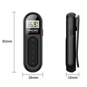 <span class=keywords><strong>Radio</strong></span> FM tascabile mini con clip da colletto, ricaricabile, tipo Walkman, per conferenze, guide turistiche, corsa di cavalli - Product Image 2