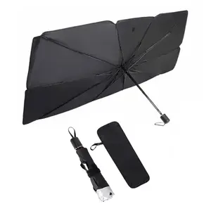 Parabrisas delantero de coche Anti-UV plegable con logotipo personalizado de fábrica, sombrilla, sombrilla, parasol Interior, cubierta