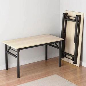 <span class=keywords><strong>Table</strong></span> pliante robuste, bureau portable en bois pour ordinateur portable, idéal pour le bureau, les salles de <span class=keywords><strong>réunion</strong></span>, <span class=keywords><strong>la</strong></span> salle <span class=keywords><strong>à</strong></span> manger, le camping, l'appartement - Product Image 2
