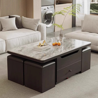 Offre Spéciale support de télévision moderne et table basse Table basse élévatrice multifonctionnelle avec rangement