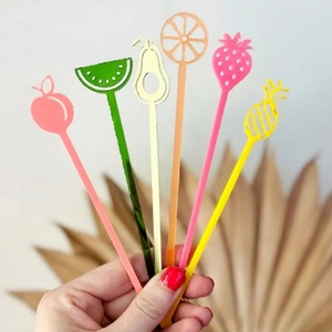 Agitateur de boisson acrylique personnalisé bricolage bâton de boisson de <span class=keywords><strong>mariage</strong></span> pour agitateurs de cocktail nom - Product Image 1