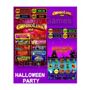 Combo Link 5A Fiesta de Halloween Carreras de caballos Multi juego Vertical Taiwan Arc One Red Game Board Precio de fábrica para máquina de entretenimiento - Product Image 2