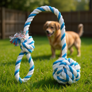 Juego de Cuerda con Pelota de 7 cm y 50 cm, Juguete Interactivo para Mascotas - Product Image 3