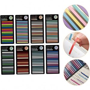 Colorful PET Sticky Notes High Viscosity Waterproof Translucent Label Memo <b>Pad</b> for School Office Wholesale Promotion - Product Image 4