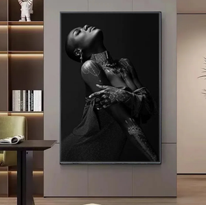 Lüks ev dekorasyonu kadın boyama tuval sanat yağlıboya kız HD seksi kristal porselen ev dekor ve duvar sanatı - Product Image 6