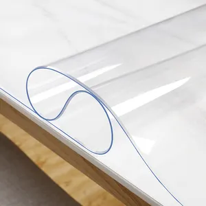 Pvc Custom Table Cloth Plastic Roll Wholesale Soft Glass Film Clear Pvc Table Cloth Roll 1.0mm