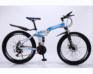 베스트셀러 MTB 접이식 산악 자전거 성인용 자전거 26인치 휠 더블 디스크 브레이크 도시용 차량 - Product Image 4