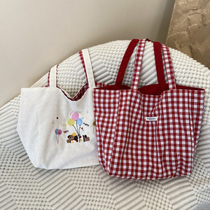 Sacs fourre-tout en velours côtelé à double face avec broderie féminine LOGO et couleurs personnalisées pour toutes <span class=keywords><strong>les</strong></span> saisons. - Product Image 6