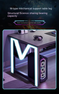 <span class=keywords><strong>Bureau</strong></span> de jeu convertible moderne en bois <span class=keywords><strong>avec</strong></span> étagère et <span class=keywords><strong>tiroir</strong></span>, édition YQ A41-Gaming, respectueux de l'environnement - Product Image 5