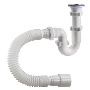 Sifón Fregadero Tipo P Trampa 1 1/2 "X 40 Sifón Desagüe de cocina Residuos - Product Image 4