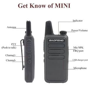 <span class=keywords><strong>2</strong></span> pezzi MINI Walkie Talkie Baofeng BF-R5 2W Radio UHF 400-470Mhz USB carica 1500mAh Baofeng Walkie Talkie BF-R5 - Product Image 3