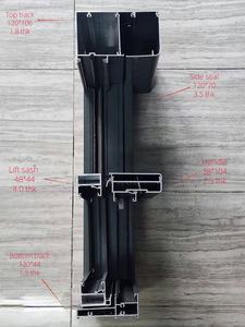 Système d'étanchéité silicifié <span class=keywords><strong>super</strong></span> fort étanche et résistant au vent avec fenêtre coulissante de levage de transmission de 3 tonnes - Product Image 6