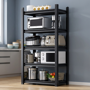 Wholesale 5-layer lightweight <b>metal</b> <b>shelves</b> without bolts angle steel warehouse storage <b>shelves</b> with MDF board for supermarket - Product Image 2