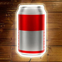 Enseigne de pub lumineuse personnalisée en forme de logo, ultra-fine, publicité en acrylique, boîte à lumière LED