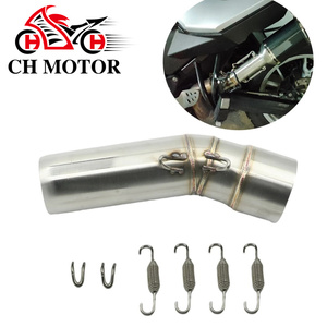 Tuyau de liaison intermédiaire pour silencieux d'échappement moto 51 mm pour BMW F 650 GS 08-12, F 700 GS 13-17, <span class=keywords><strong>F800GS</strong></span> 08-17, F 800 GS ADV 13-17 - Product Image 1