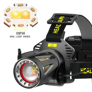 XHP360 Headlamp 3x18650 Rechargeable LED White <b>Light</b> <b>Sensor</b> For Outdoor Use - Product Image 3