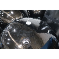 Boule miroir gonflable noire en gros, boules brillantes gonflables, sphère gonflable miroir à vendre