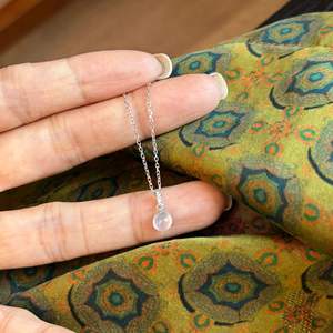 Collar de Plata de Ley S925 con Gota de Agua Naranja Transparente, Colgante de Moda de Lujo para Mujer, Joyería Fina Exquisita - Product Image 4