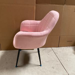 <span class=keywords><strong>Chaise</strong></span> de salle à manger de style nordique élégante, meubles de cuisine, sillas, pieds chromés, chaises modernes rembourrées en velours pour restaurant - Product Image 5