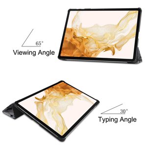 Funda de cuero PU para Samsung Galaxy Tab S8 Plus <span class=keywords><strong>sm</strong></span>-x800 <span class=keywords><strong>SM</strong></span>-<span class=keywords><strong>X806</strong></span>, 12,4 pulgadas, triple pliegue, novedad - Product Image 2